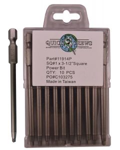SQ1 X 3-1/2" Square Drive Power Bit Sold In Each