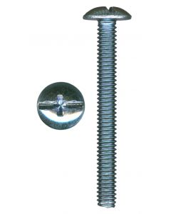 # 8-32 X 1 1/8" Phillips/Slotted Truss Head Machine Screws Zinc Plated Sold In Box 1000