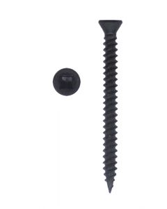 # 6-15 X 1 5/8" Square Trim Head Twinfast Thread Black Phosphate/Wax Screws Sold In Box 5000