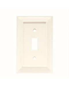 White 7-1/2" [190.50MM] 1 Toggle Wall Plate by Brainerd sold in Each - 126333