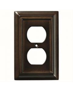 Espresso 8-3/32" [206.00MM] 2 Plug Outlet Wall Plate by Brainerd sold in Each - 126340