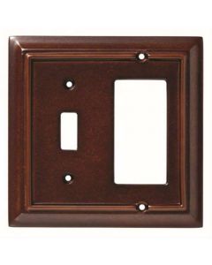 Espresso 6-19/32" [166.70MM] 1 Toggle Wall Plate by Brainerd sold in Each - 126382