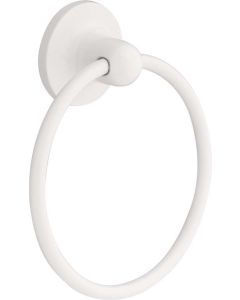 White 6-3/32" [155.00MM] Towel Ring by Liberty - 127776