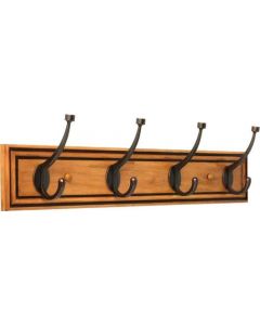 Honey Maple / Statuary Bronze 27" [685.80MM] Hook Rail by Liberty sold in Each - 129846