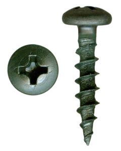 # 6-13 X 5/8" Phillips Pan Head Coarse Thread Black Phosphate/Wax Screws Sold In Box 25000