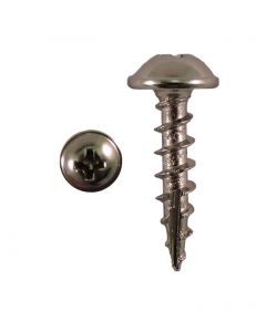 # 8-11 X 3/4" Phillips Round Washer Head Coarse Thread Type 17 Nickel Plated Screws Sold In Box 10000