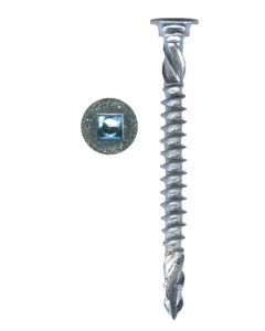 # 8-11 X 2 1/2in. Square Funnel Head Spiral T17S Point Zinc Plated Screws Sold In Box 50 - Discontinued