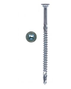 # 8-11 X 3in. Square Funnel Head Spiral T17S Point Zinc Plated Screws Sold In Box 25 - Discontinued