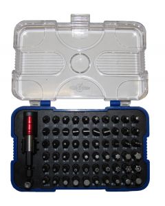 62 Piece Insert Bit Kit with Quick Release Bit Holder Sold In Box 62