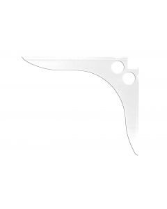 SpeedBrace Shelf Bracket 18"X15"X1-5/8" White Steel - FC.SB-15X18WH