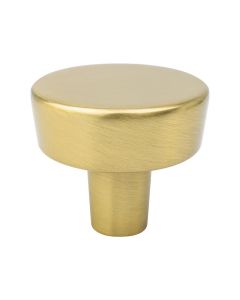 Modern Brushed Gold Round Knob, Brookridge by Berenson - 2644-1MDB-P