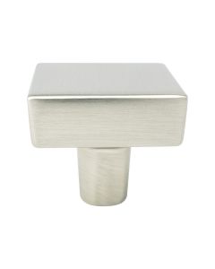 Brushed Nickel Square Knob, Brookridge by Berenson - 2645-1BPN-P
