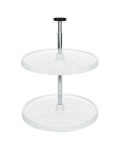 24"/28" Value Line Full Circle Lazy Susan Hardware Set Zinc/Black, SKU: 3072-04-6-BB