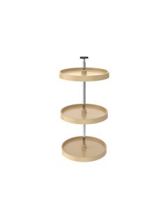 18" Value Line Full Circle Lazy Susan 3-Tray Set (for 33-41" I.C.H) Almond, SKU: 3073-18-15-531