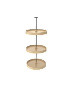 18" Value Line Full Circle Lazy Susan 3-Tray Set (for 38-46" I.C.H.) Almond, SKU: 3073-18-15-536