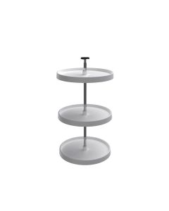 20" Value Line Full Circle Lazy Susan 3-Tray Set (for 33-41" I.C.H) White, SKU: 3073-20-11-531