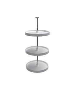 20" Value Line Full Circle Lazy Susan 3-Tray Set (for 38-46" I.C.H.) White, SKU: 3073-20-11-536