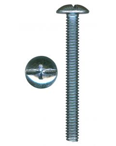 # 8-32 X 1" Phillips/Slotted Truss Head Machine Screws Zinc Plated Sold In Box 7000