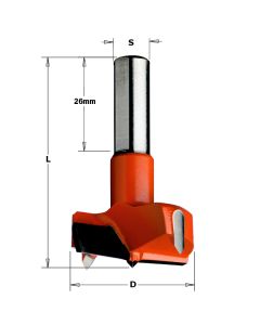 Hinge Boring Bit 35x57.5 10x26mm 10x27mm RH Sold As Each