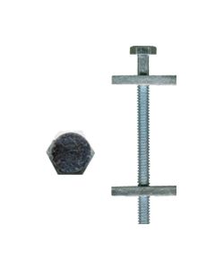 # 1/4-20 X 3 1/2" Hex Draw Bolt Zinc Plated  Sold In Box 500