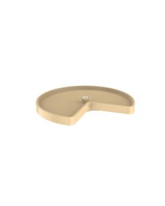 24" Value Line Kidney Shape Lazy Susan Single Shelf Only, with hub insert Almond, SKU: 3471-24-15-52