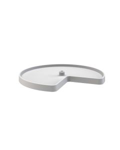 28" Value Line Kidney Shape Lazy Susan Single Shelf Only, with hub insert White, SKU: 3471-28-11-52