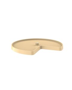 28" Value Line Kidney Shape Lazy Susan Single Shelf Only, with hub insert Almond, SKU: 3471-28-15-52