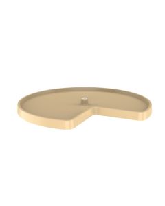 32" Value Line Kidney Shape Lazy Susan Single Shelf Only, with hub insert Almond, SKU: 3471-32-15-52