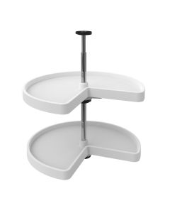 24" Value Line Kidney Shape Lazy Susan Set, Individual Pack White, SKU: 3472-24-11-52