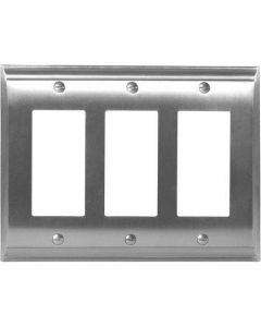 Satin Nickel 9-27/32" [250.00MM] 3 Rocker Wall Plate by Amerock sold in Each - 36506-G10