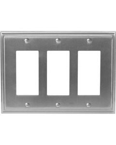 Satin Nickel 9-27/32" [250.00MM] 3 Rocker Wall Plate by Amerock sold in Each - 36520-G10