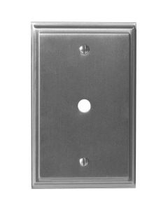 Satin Nickel 7-9/32in. [185.00MM] 1 cable Wall Plate by Amerock sold in Each - 36526-G10 - Discontinued