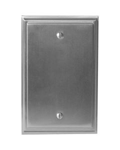 Satin Nickel 7-9/32in. [185.00MM] Blank Wall Plate by Amerock sold in Each - 36527-G10 - Discontinued