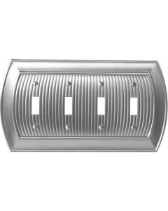 Satin Nickel 11-5/8in. [294.90MM] 4 Toggle Wall Plate by Amerock sold in Each - 36531-G10 - Discontinued