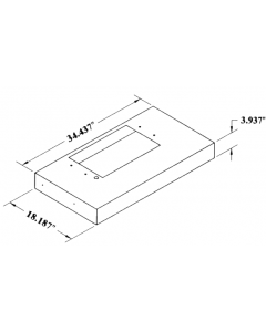 Kitchen-Aire 36" Square Hood Liner White