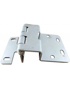 32MM Centers 3/4" Door Five Knuckle Overlay Institutional Hinge Satin Chromium Plated