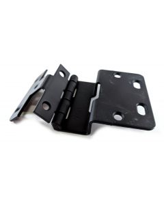 32MM Centers 13/16" Door Five Knuckle Overlay Institutional Hinge Flat Black