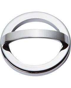 Polished Chrome 2-1/2" [63.50MM] Round Base and Pull by Atlas sold in Each - 406-CH