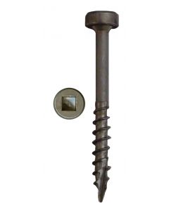 # 7-12 X 1 1/2" Square Drive, Modified Pan Head, Coarse Thread, Long Type 17 Point, Plain Steel Finish Screws Sold In Box 7000