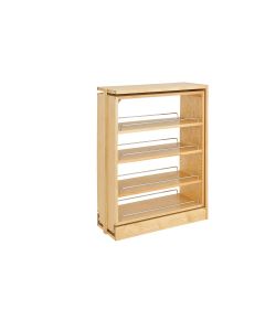 9" Base Filler Pull-Out with Adjustable Shelves Natural, SKU: 432-BF-9C