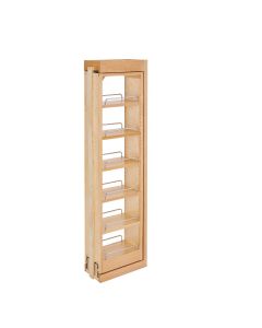 6" Wall Filler Pull-Out with Adjustable Shelves -42" Height Natural, SKU: 432-WF42-6C