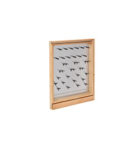 3" Fller Organizer with Stainless Steel Panel and Soft-Close Natural, SKU: 434-BFBBSC-3SS