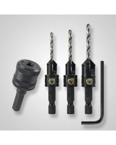 43400 – Snappy® 3 Piece Countersink & Quick Change Chuck Set