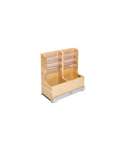 8-3/4" Under Sink Pullout L-Shape Reversible Organizer Bathroom/Vanity - Maple, SKU: 441-12VSBSC-1