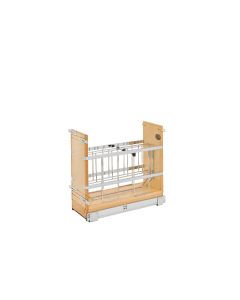 8" Foil Wrap/Tray Divider Base Organizer With Blum Soft-Close Natural, SKU: 447-BCSC-8C