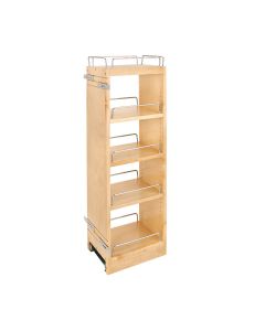 8 in x 36 in H Wood Pull Out Wall Organizer w/Soft Close, SKU: 448-BBSCWC36-8C