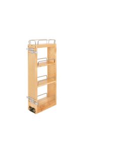 5 in Wood Pull Out Wall Organizer w/Soft Close, SKU: 448-BBSCWC-5C