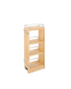 6 in Wood Pull Out Wall Organizer w/Soft Close, SKU: 448-BBSCWC-6C