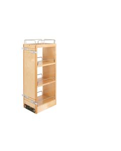 8 in Wood Pull Out Wall Organizer w/Soft Close, SKU: 448-BBSCWC-8C