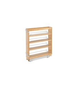 5" Base Organizer with Adjustable Shelves for 9" Full Height Base Cabinet Natural, SKU: 448-BC-5C